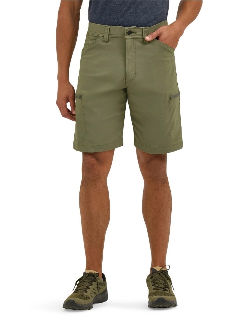 Wrangler® Men's and Big Men's Outdoor Performance Zip Cargo Short with UPF 50+